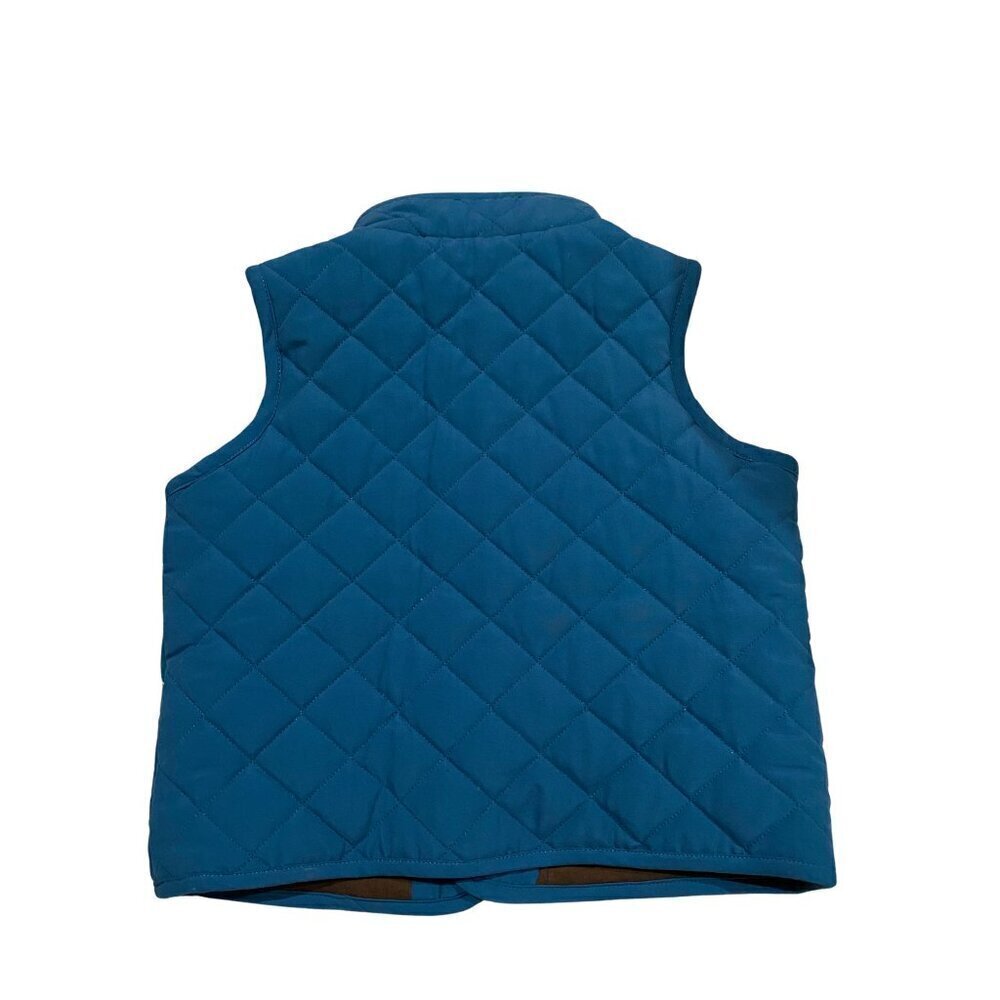 Janie and Jack Baby Girl's Blue Quilted Vest - Size 12-24 months - Like New! - Picture 2 of 2